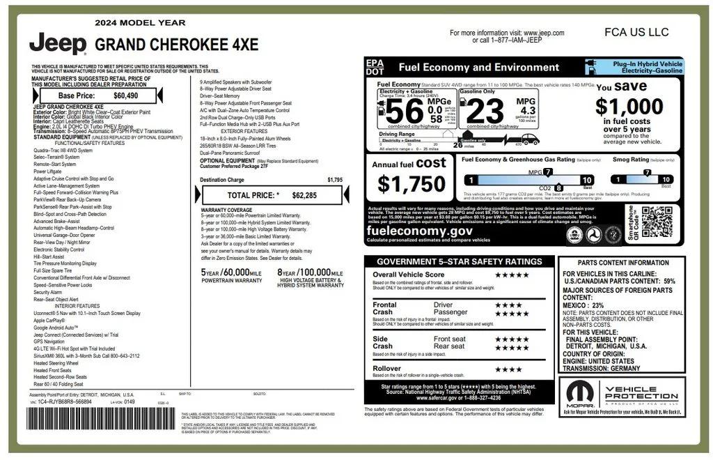 jeep grand cherokee 2024 1C4RJYB68R8566894 image jeep grand cherokee 2024 1C4RJYB68R8566894 image